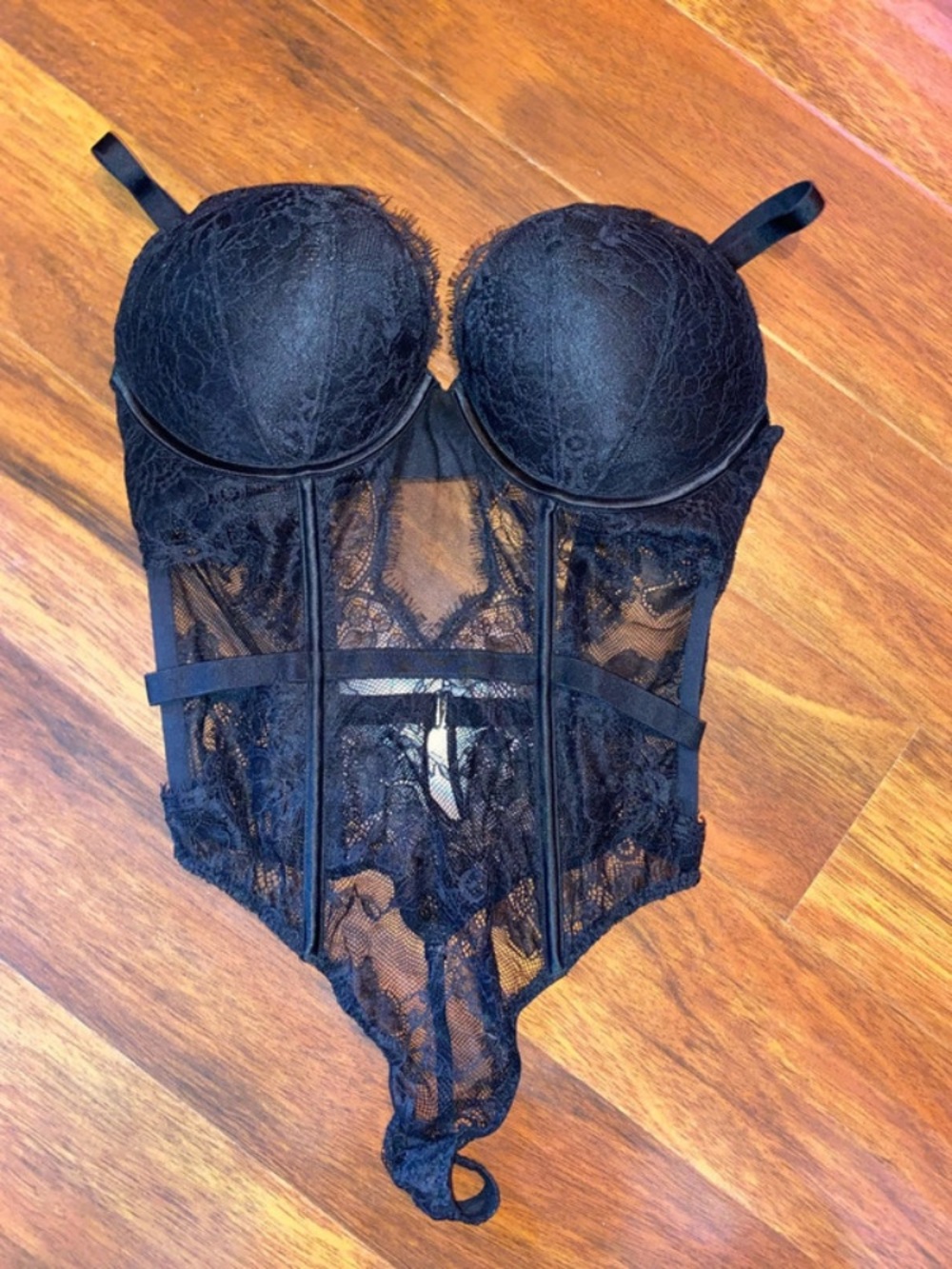 NWOT Victoria's Secret Very Sexy Bombshell Add 2 Cups Bra Lace Teddy